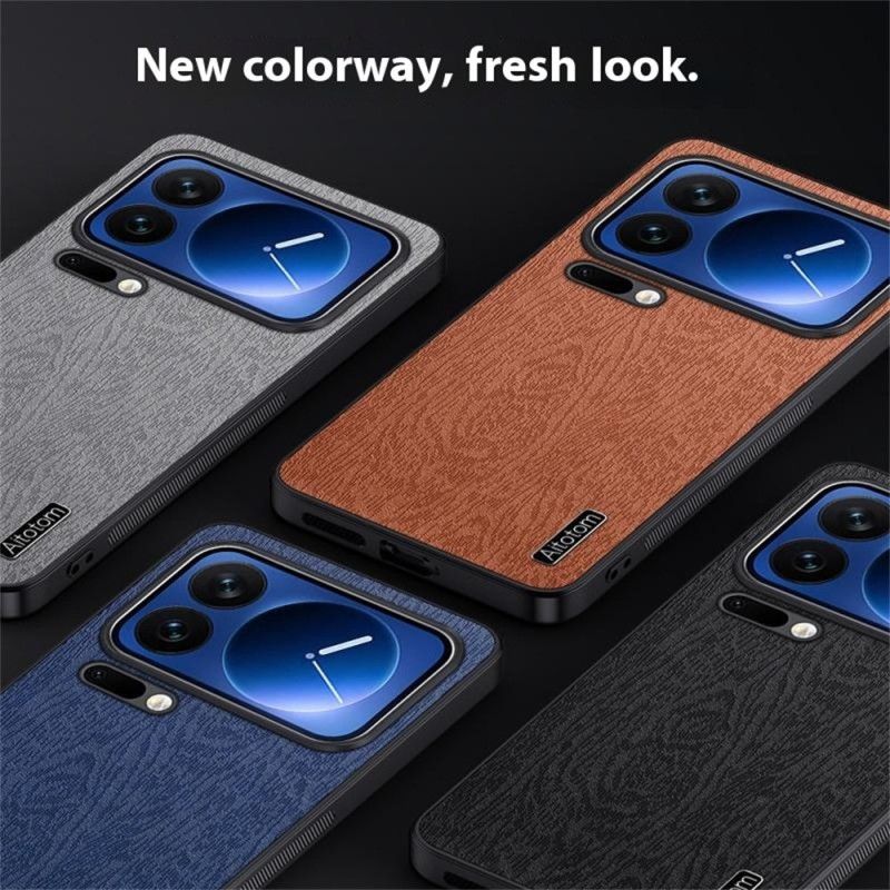Futerały Xiaomi 17 Pro Etui Na Telefon Azns Efekt Drewna