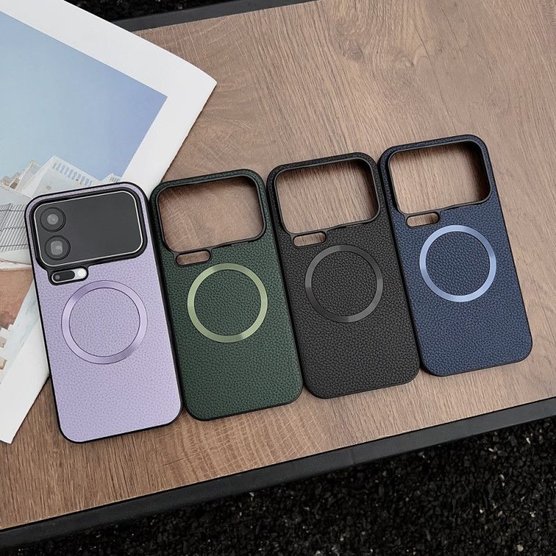 Futerały Xiaomi 17 Pro Etui Na Telefon Magnetyczny Z Fakturą Liczi