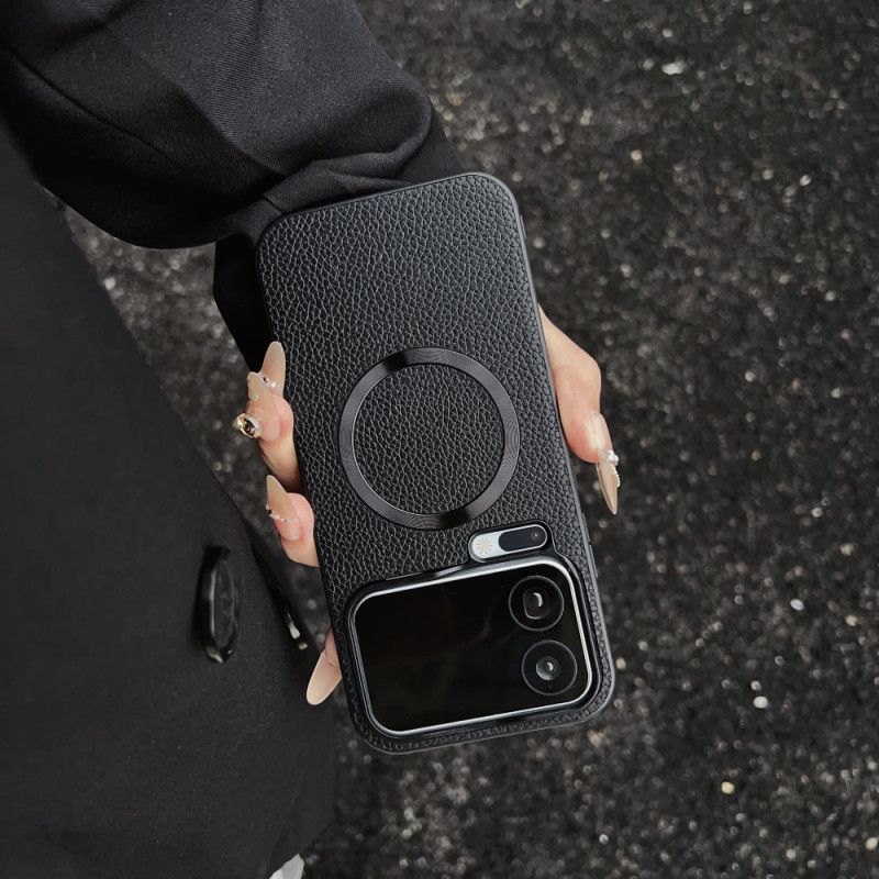 Futerały Xiaomi 17 Pro Etui Na Telefon Magnetyczny Z Fakturą Liczi