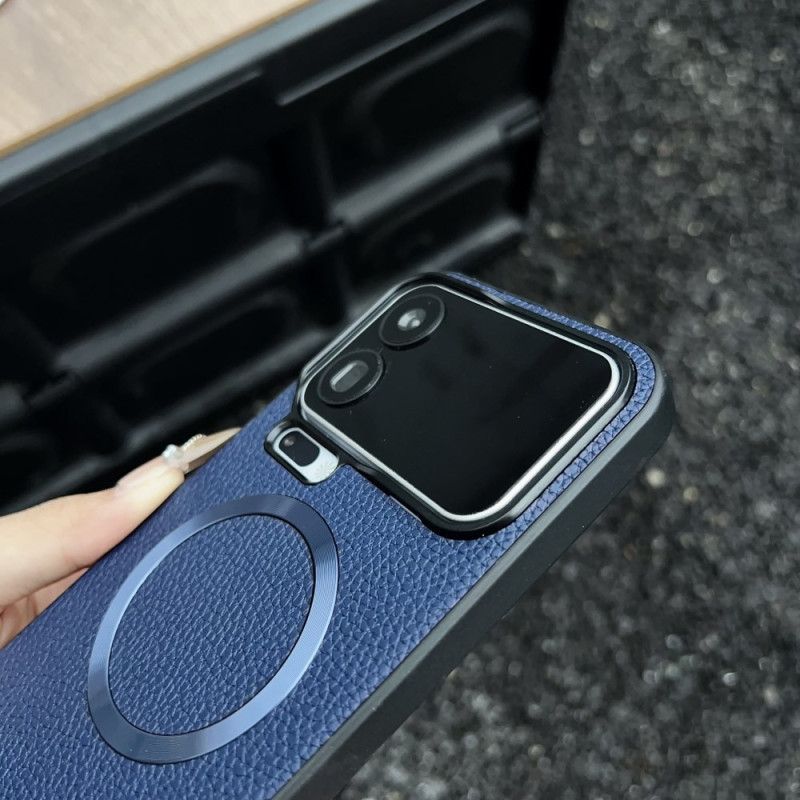 Futerały Xiaomi 17 Pro Etui Na Telefon Magnetyczny Z Fakturą Liczi