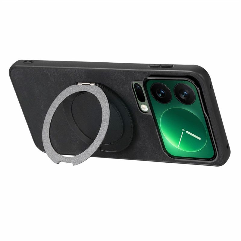 Futerały Xiaomi 17 Pro Etui Na Telefon Obrotowa Podstawka I Skórzana Faktura Retro