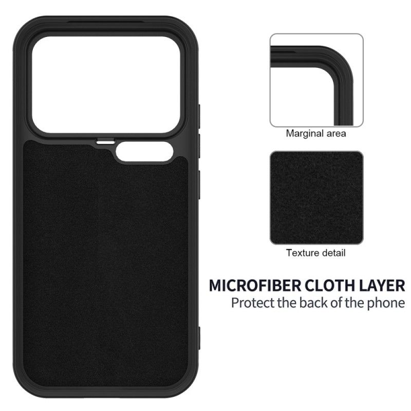 Futerały Xiaomi 17 Pro Etui Na Telefon Płynny Silikon Ze Smyczą