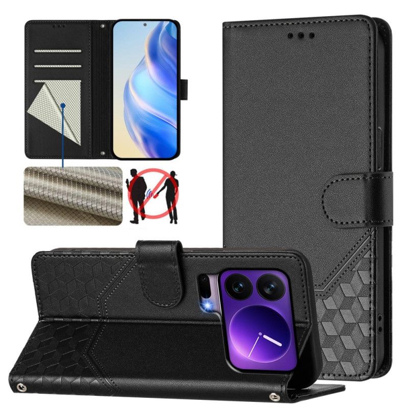 Obudowa Xiaomi 17 Pro Etui Na Telefon Blokada Rfid I Wzór Plastra Miodu