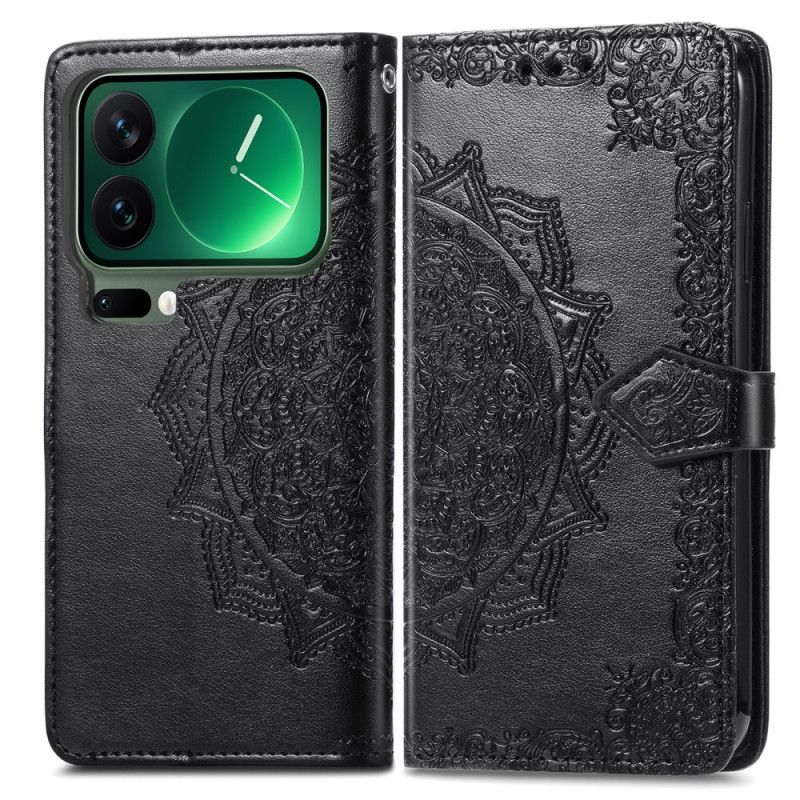 Skórzany Futerał Xiaomi 17 Pro Etui Na Telefon Barokowa Mandala