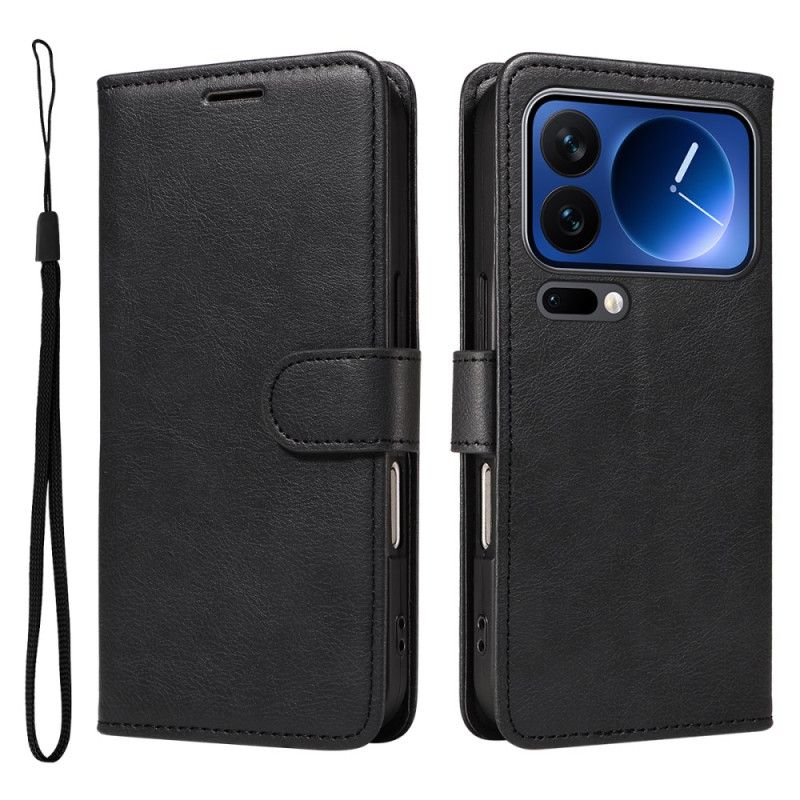 Skórzany Futerał Xiaomi 17 Pro Etui Na Telefon Gładki Efekt Skóry