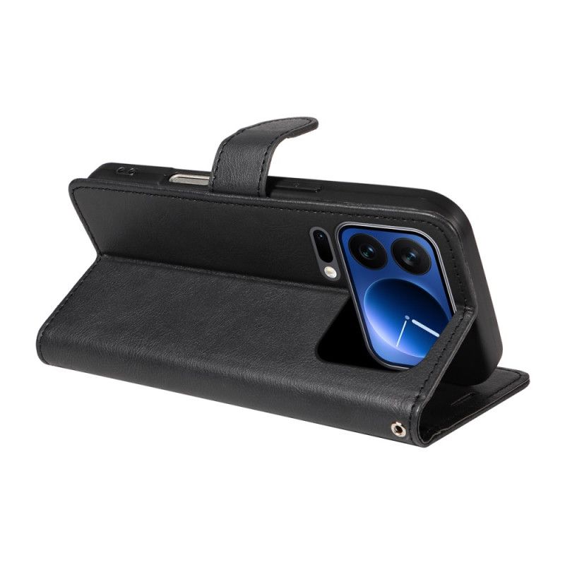 Skórzany Futerał Xiaomi 17 Pro Etui Na Telefon Gładki Efekt Skóry