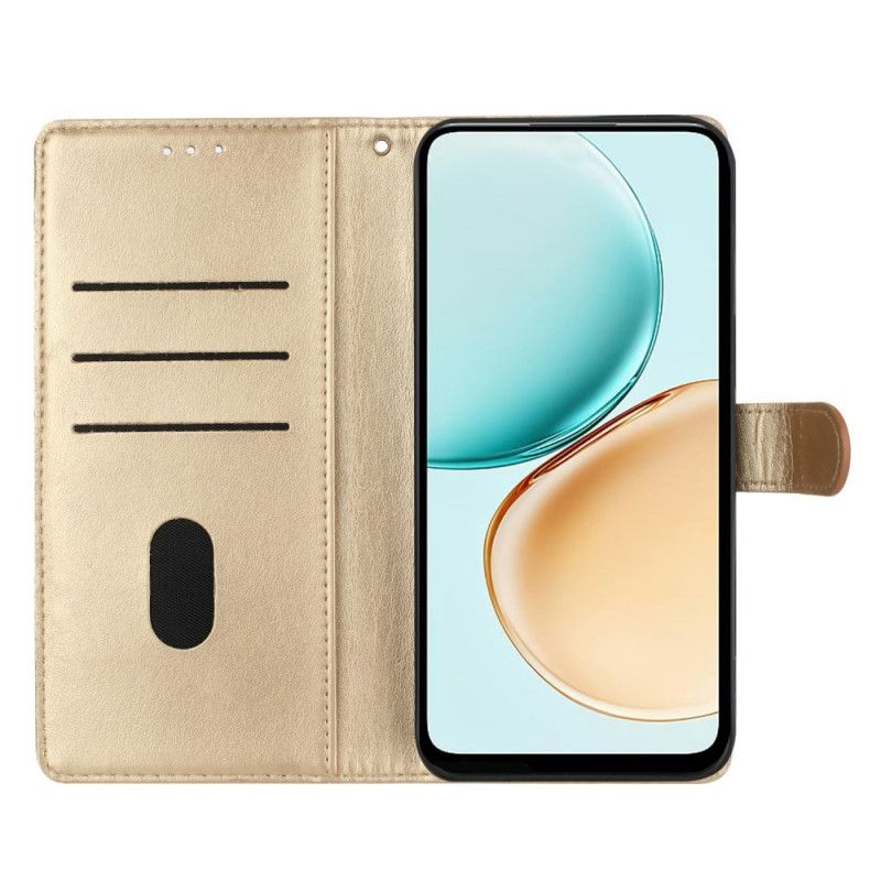 Skórzany Futerał Xiaomi 17 Pro Etui Na Telefon Kwiatowy Nadruk