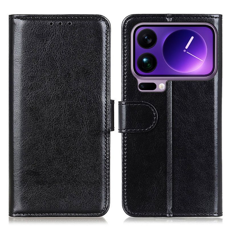 Skórzany Futerał Xiaomi 17 Pro Etui Na Telefon Lakierowana Skóra Ekologiczna