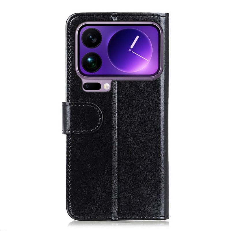 Skórzany Futerał Xiaomi 17 Pro Etui Na Telefon Lakierowana Skóra Ekologiczna