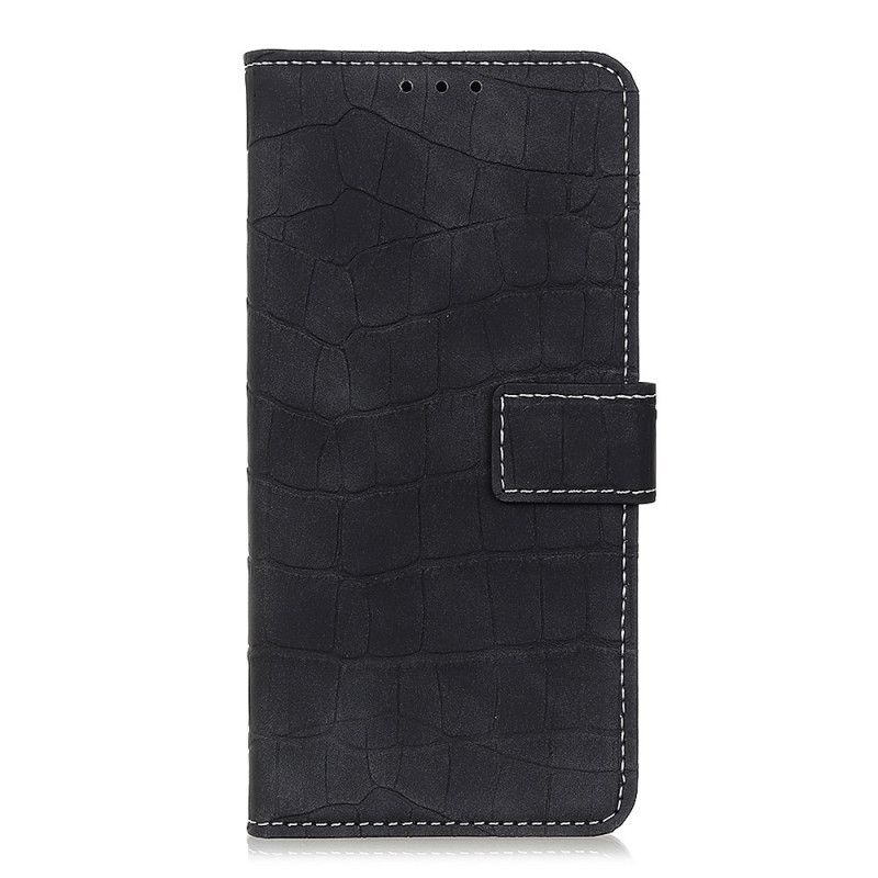 Etui Folio Xiaomi Redmi Note 10 Pro Jasnoniebieski Czarny Moc Krokodyla Etui Ochronne