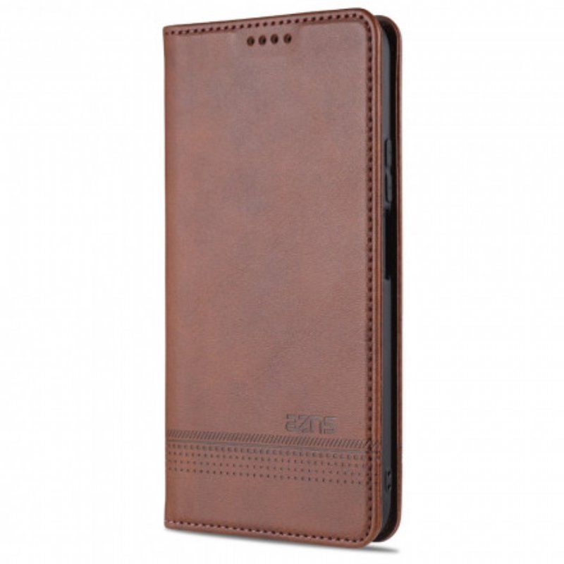 Etui Na Telefon do Vivo Y72 5G Etui Folio Stylizacja Skóry Azns