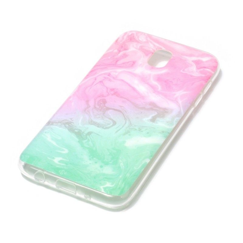 Etui Samsung Galaxy J5 2017 Kolorowy Marmur Etui Ochronne