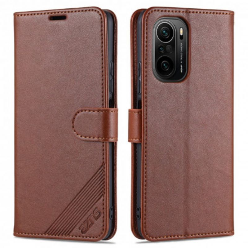 Etui Folio Xiaomi Mi 11i 5g / Poco F3 Azns Sztuczna Skóra