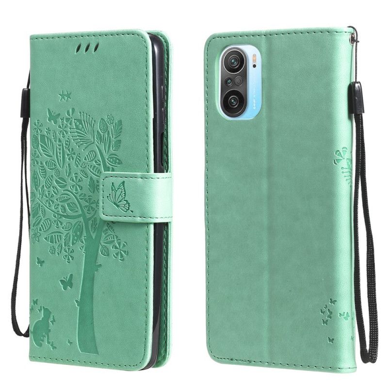 Etui Folio Xiaomi Mi 11i 5g / Poco F3 Kot I Motyle Etui Ochronne