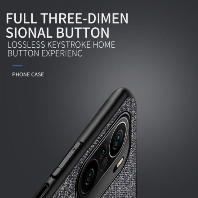 Etui Xiaomi Mi 11i 5g / Poco F3 Tekstura Tkaniny Etui Ochronne
