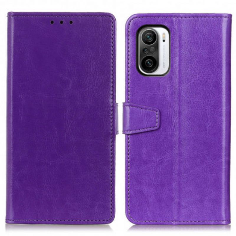 Obudowa Xiaomi Mi 11i 5g / Poco F3 Etui Na Telefon Prosty Efekt Błyszczącej Skóry