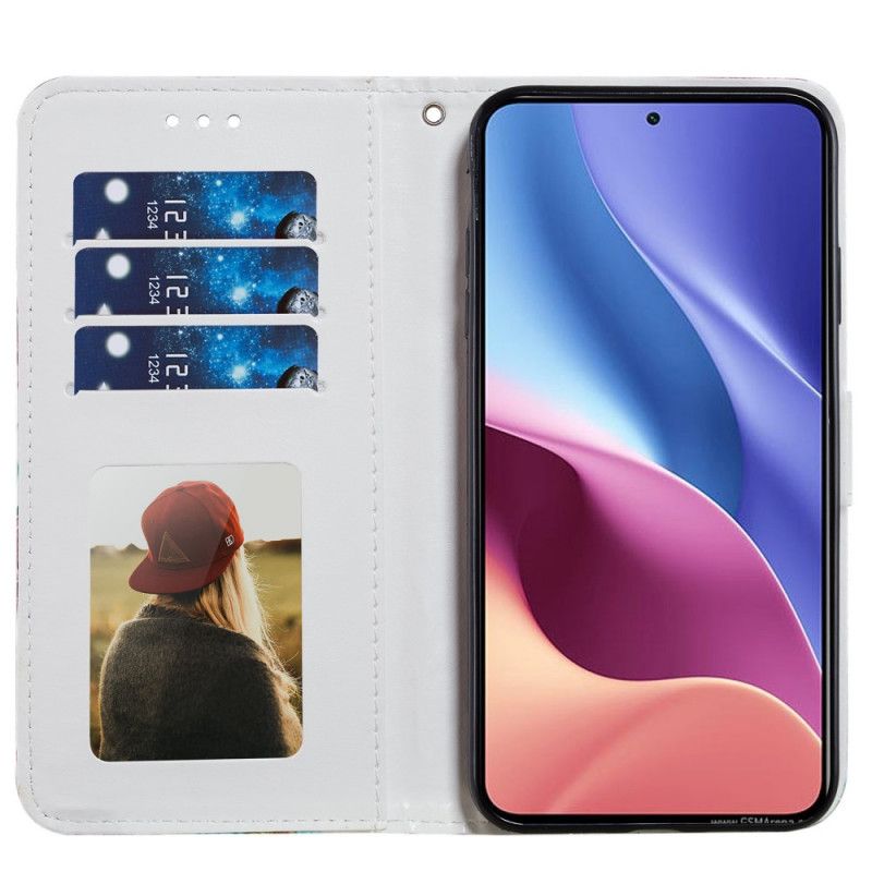 Skórzany Futerał Xiaomi Mi 11i 5g / Poco F3 Etui Na Telefon Artystyczny Łapacz Snów