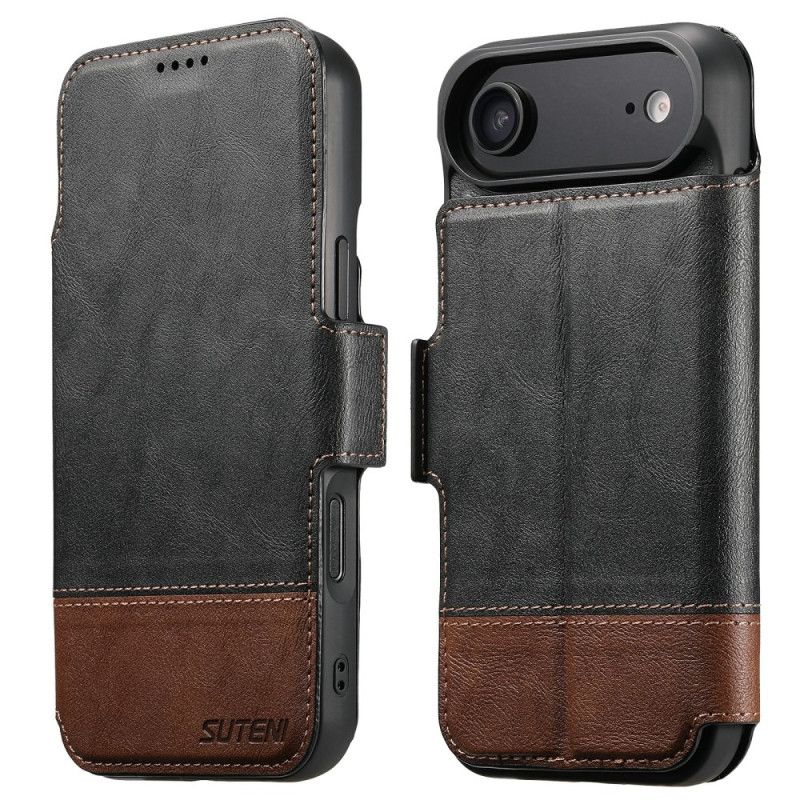 Etui Folio iPhone Air Dwukolorowe Odłączane Etui Magsafe Suteni Etui Ochronne