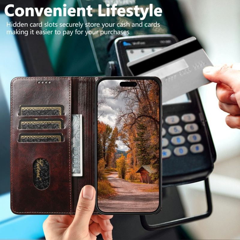 Etui Folio iPhone Air Vintage Suteni