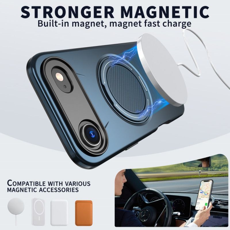 Etui iPhone Air Magsafe Z Obrotowym Uchwytem W Stylu Metalicznym Etui Ochronne