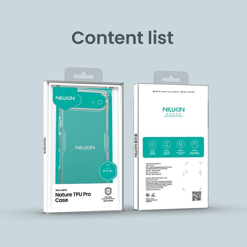 Etui iPhone Air Przezroczysty Nillkin Nature Pro Series Etui Ochronne