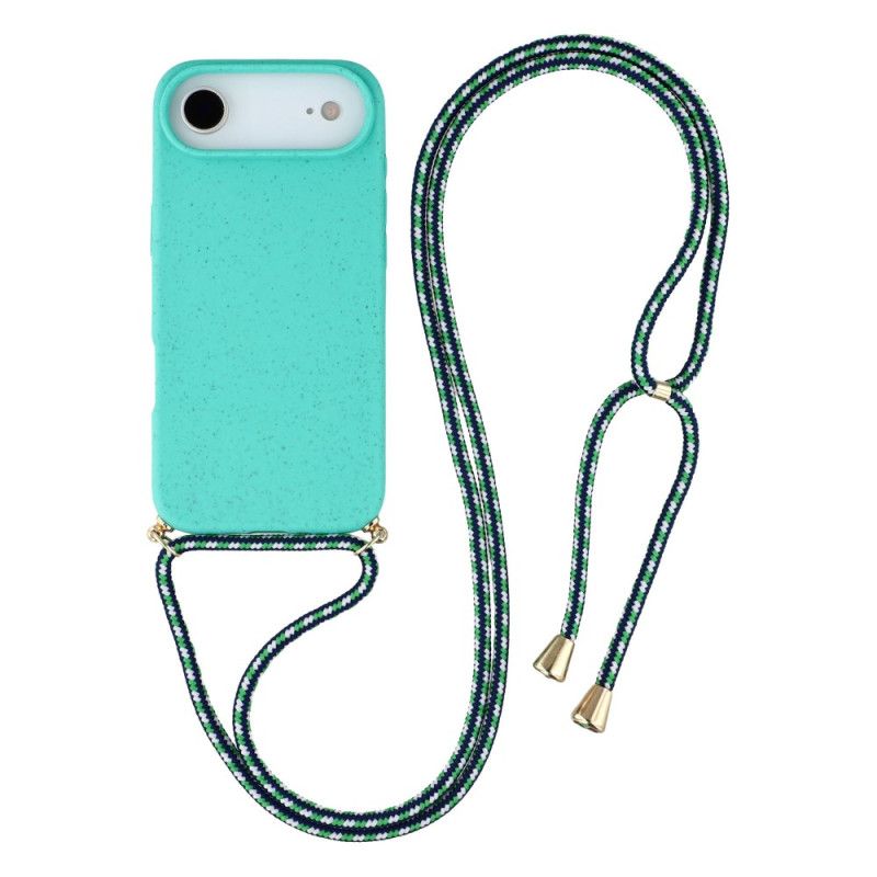 Etui iPhone Air Z Silikonowym Sznurkiem I Słomą Pszenną