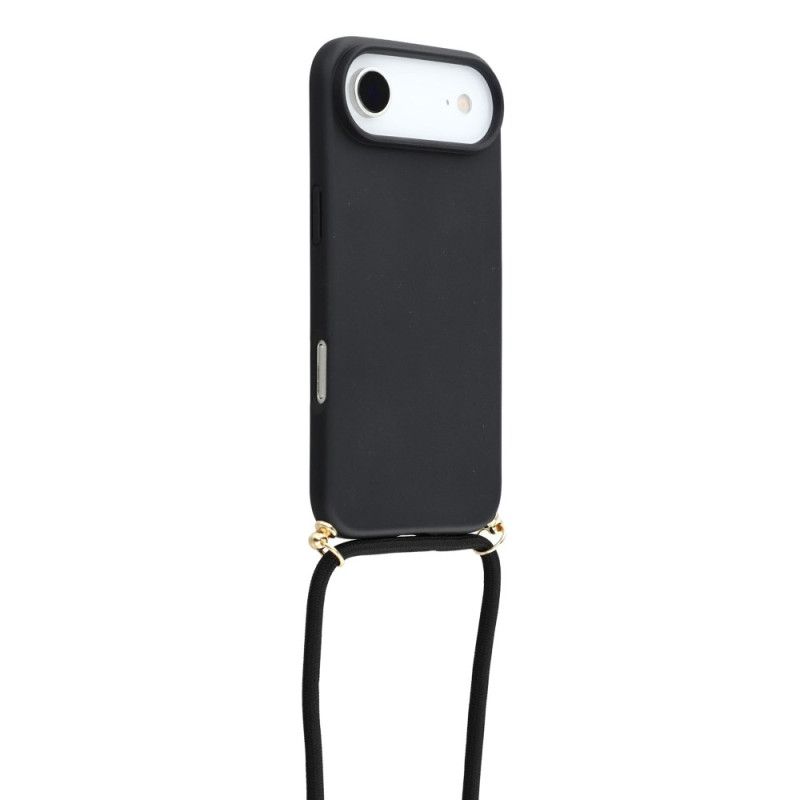 Etui iPhone Air Z Silikonowym Sznurkiem I Słomą Pszenną