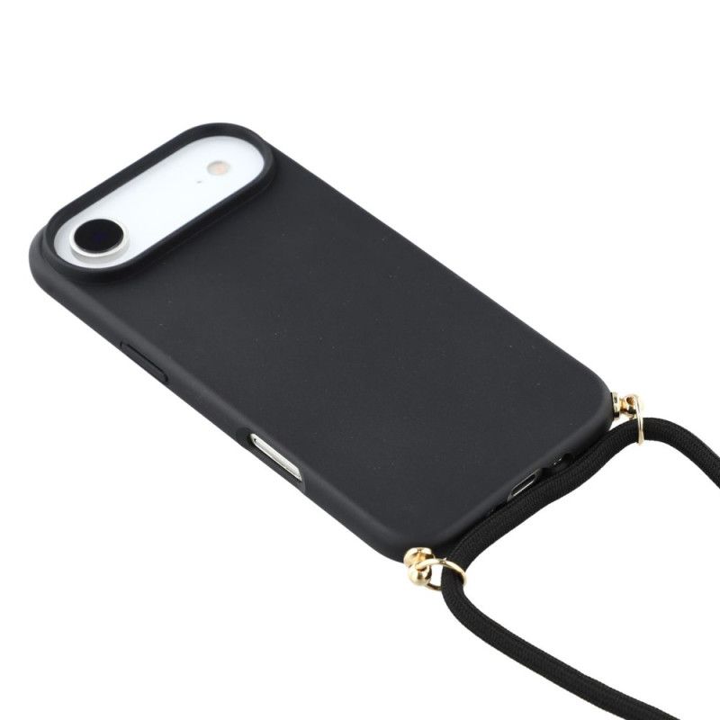 Etui iPhone Air Z Silikonowym Sznurkiem I Słomą Pszenną