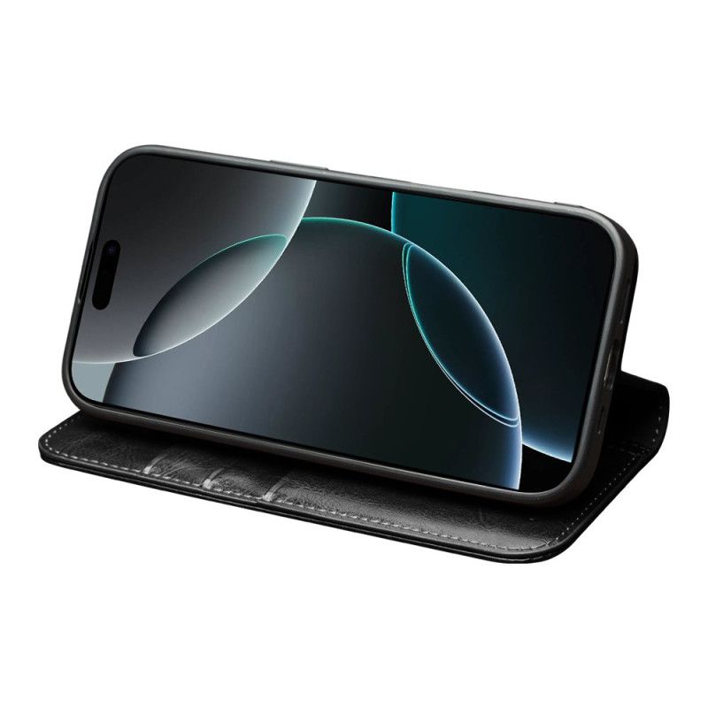 Flip Kotelot Do iPhone Air Prawdziwa Skóra Qialino