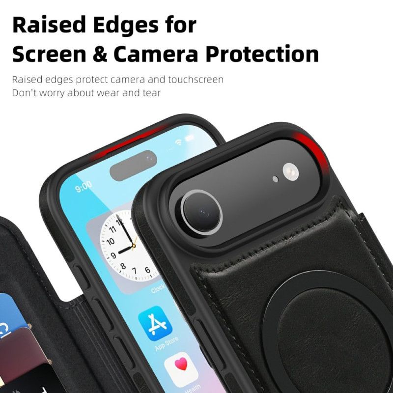 Flip Kotelot iPhone Air Etui Na Telefon Magsafe Kompatybilne Z Uchwytem Na Kartę Rfid