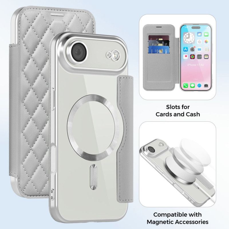 Flip Kotelot iPhone Air Etui Na Telefon Magsafe Kompatybilny Z Pikowaniem