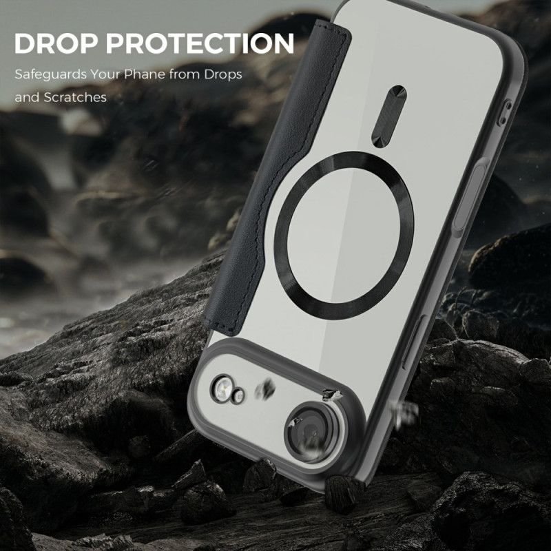 Flip Kotelot iPhone Air Magsafe Kompatybilny Z Blokowaniem Rfid Etui Ochronne