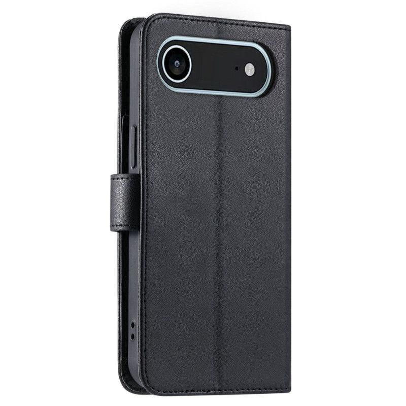 Skórzany Futerał iPhone Air Etui Na Telefon Pikowany Portfel Ze Smyczą I Paskiem Na Ramię