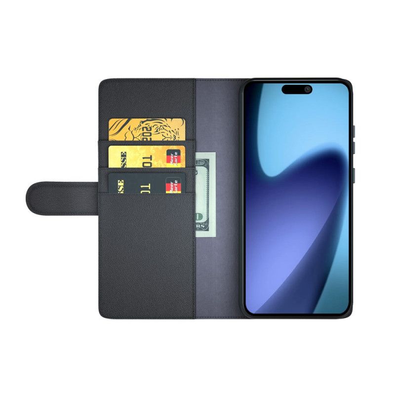 Skórzany Futerał iPhone Air Etui Na Telefon Portfel Z Prawdziwej Skóry