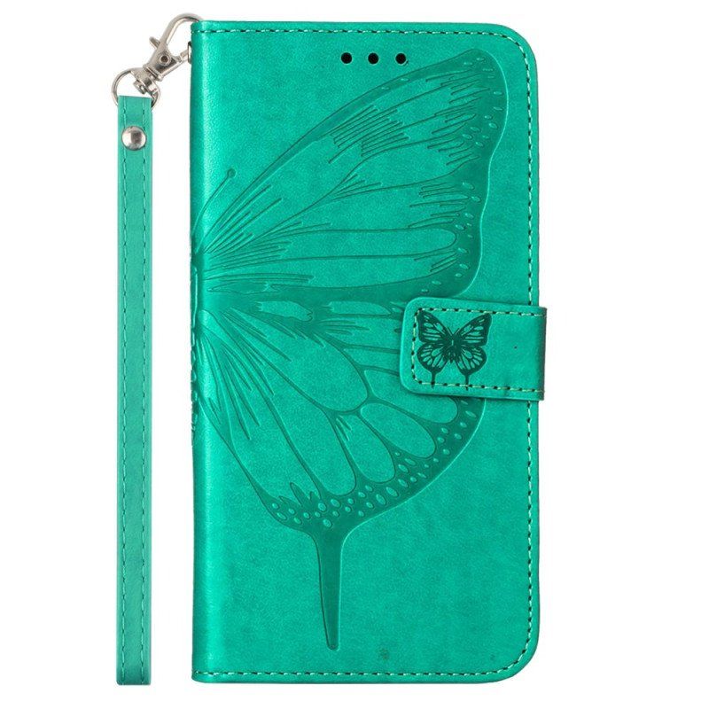 Etui Folio do Poco X5 5G Kwiatowy Motyl