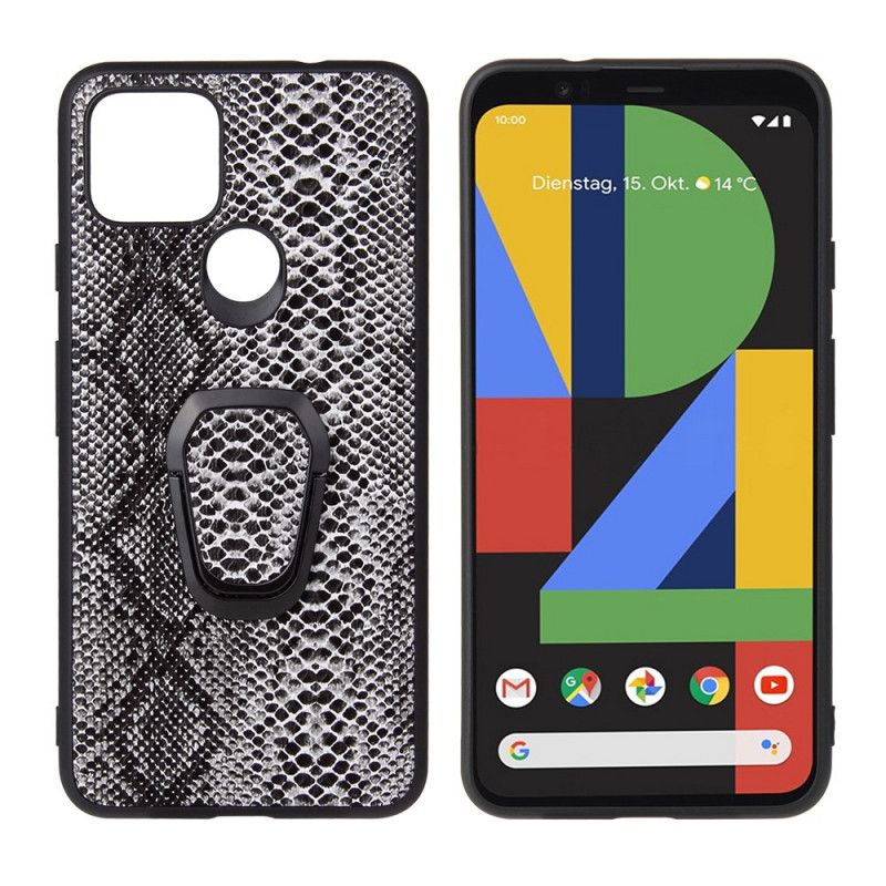 Etui Google Pixel 4A 5G Wąż Z Uchwytem Na Pierścionek