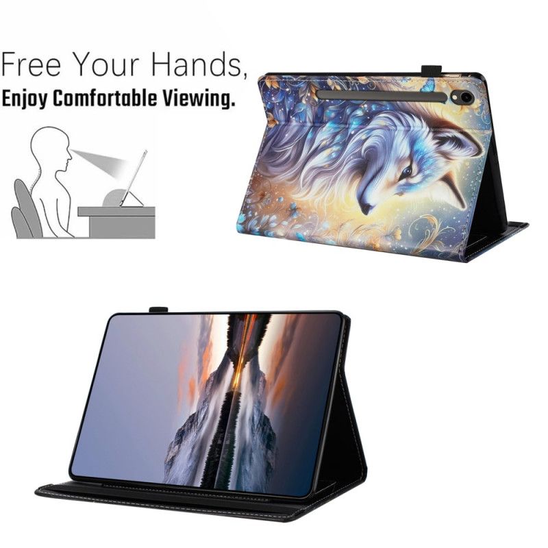 Etui Do Samsung Galaxy Tab S10 Fe Biały Wilk
