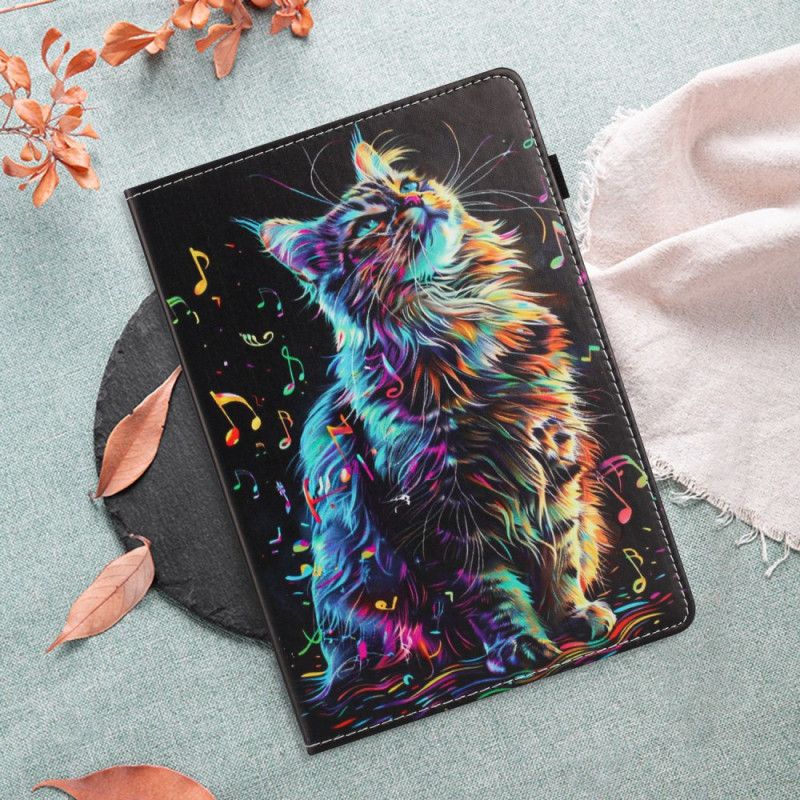 Etui Samsung Galaxy Tab S10 Fe Muzyczny Kot