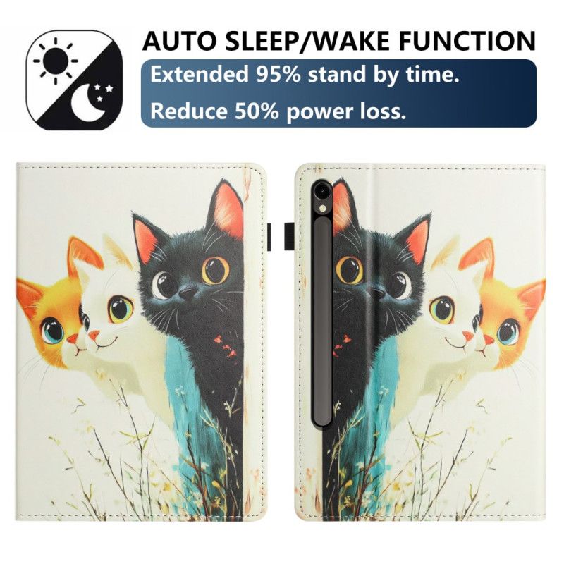 Etui Samsung Galaxy Tab S10 Fe Etui Na Telefon Wzór Trzech Kotów
