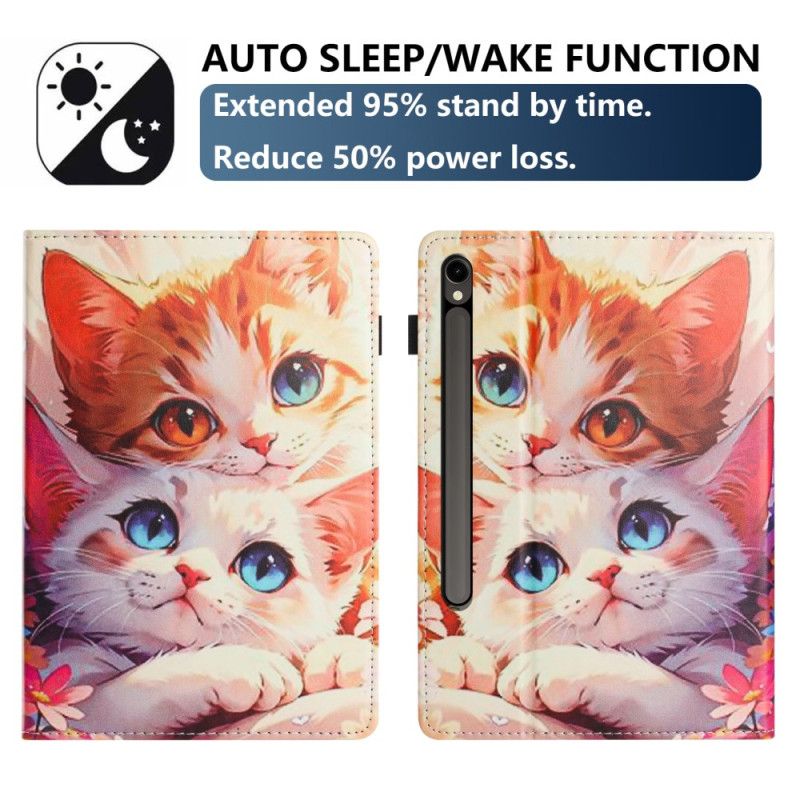 Etui Samsung Galaxy Tab S10 Fe Wzór Dwóch Kotów