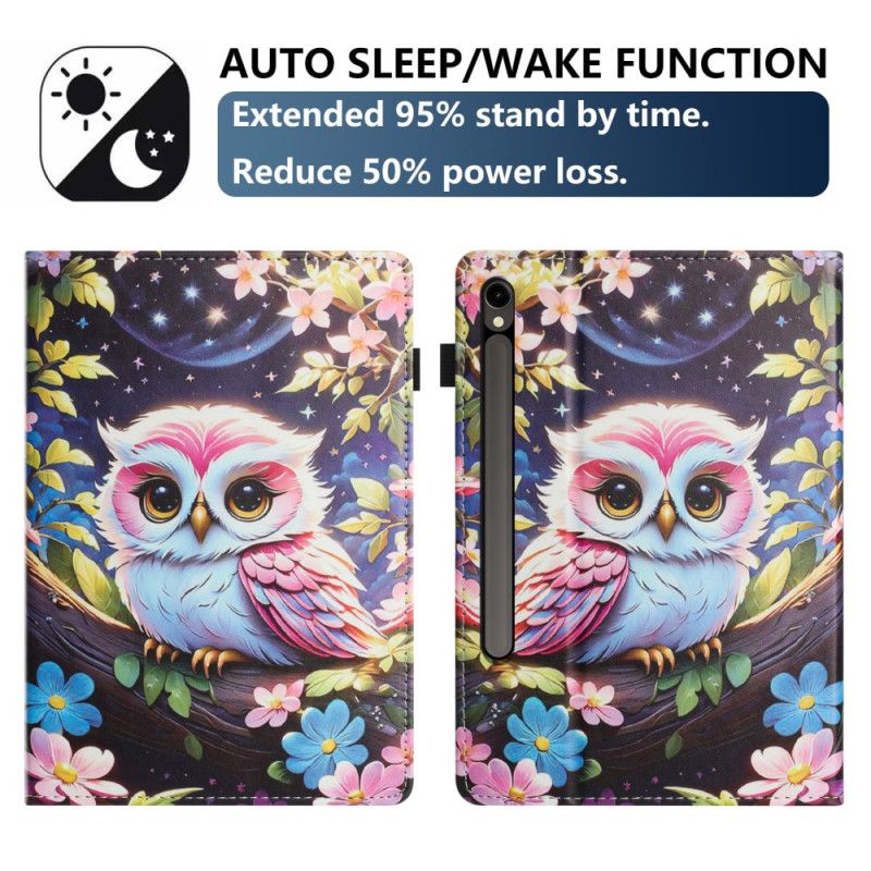 Etui Samsung Galaxy Tab S10 Fe Wzór Sowy Etui Ochronne