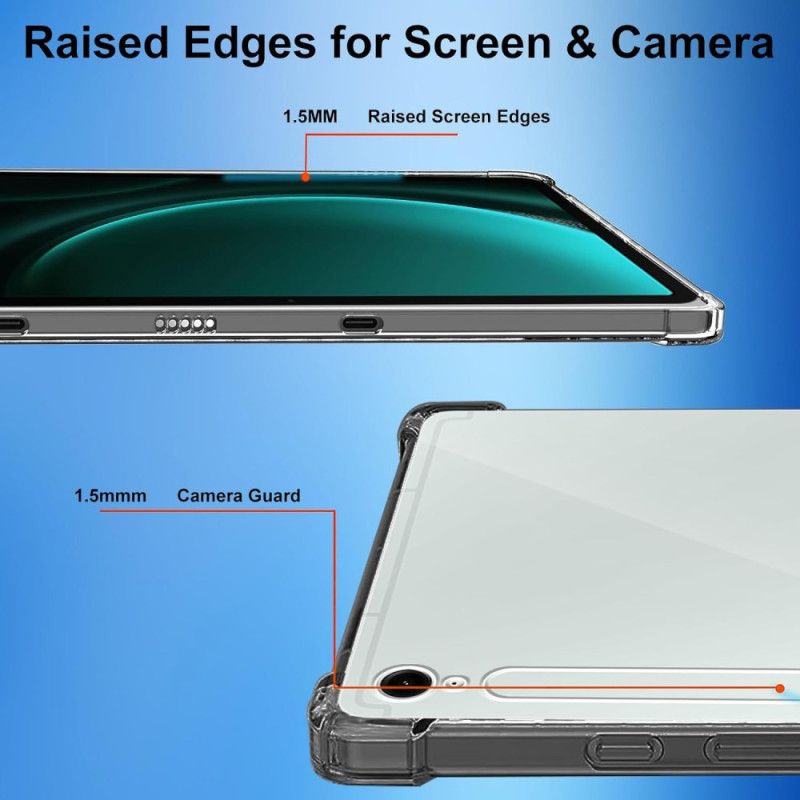 Futerały Samsung Galaxy Tab S10 Fe Etui Na Telefon Przezroczysty Z 2 Hartowanymi Szkłami Ochronnymi Na Ekran