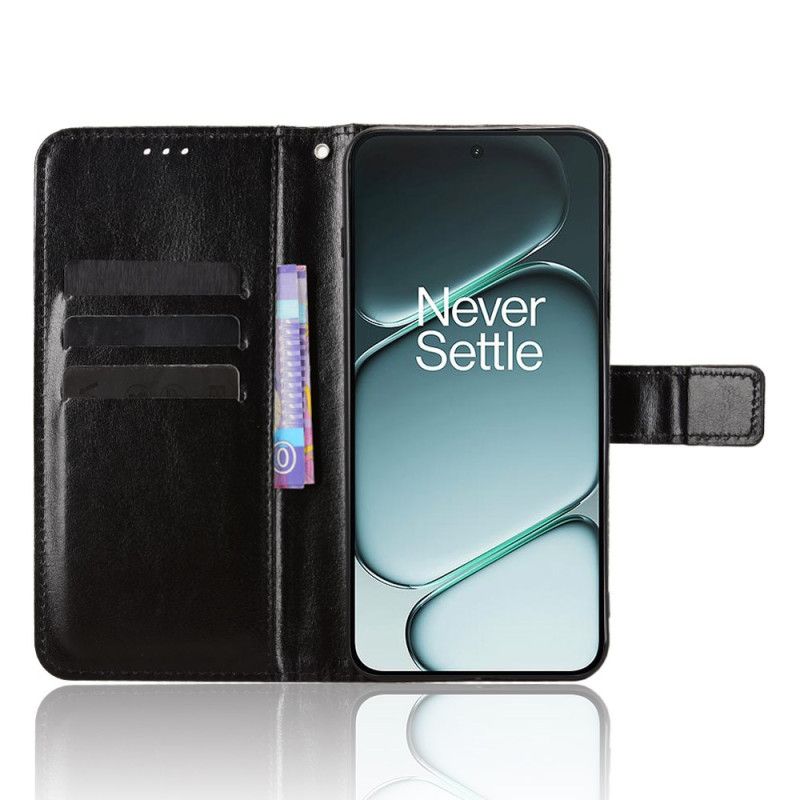 Etui Folio Oneplus 15r Błyszcząca Skóra Ekologiczna