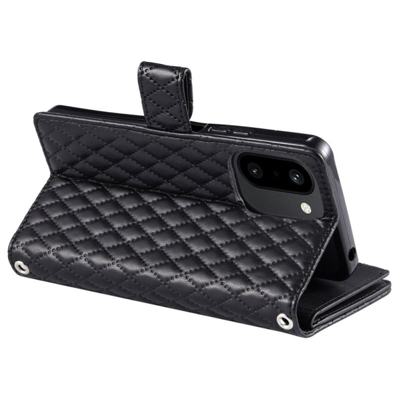Etui Folio Oneplus 15r Pikowany Portfel Z Cekinami