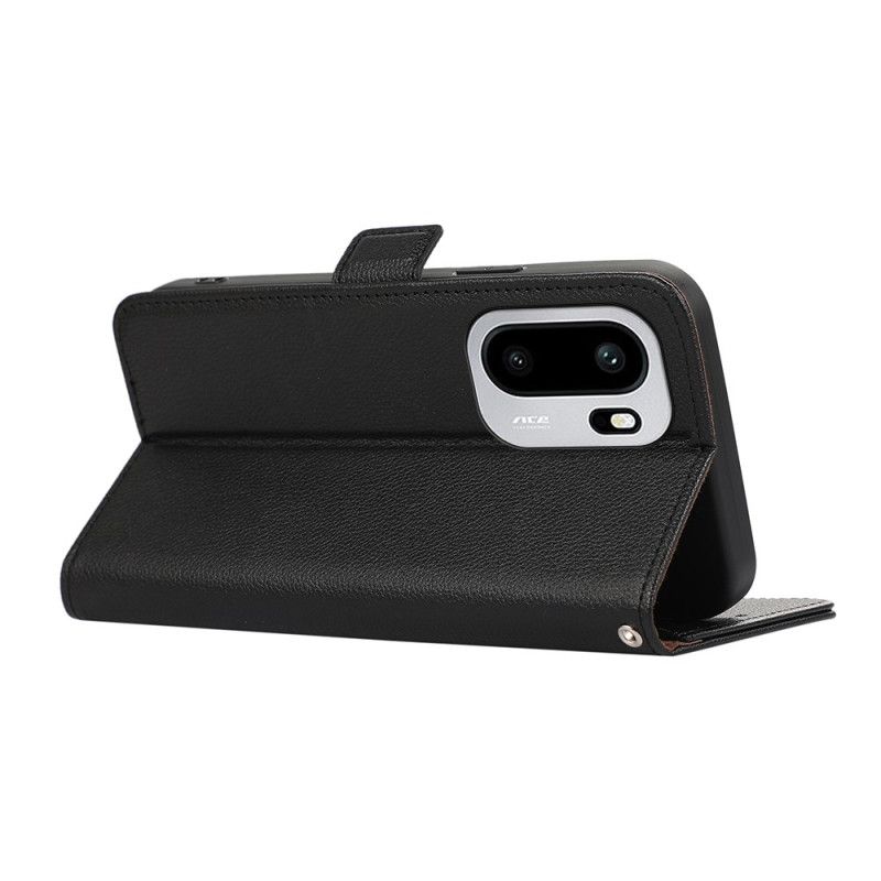 Skórzany Futerał Oneplus 15r Etui Na Telefon Abeel Tekstura Liczi