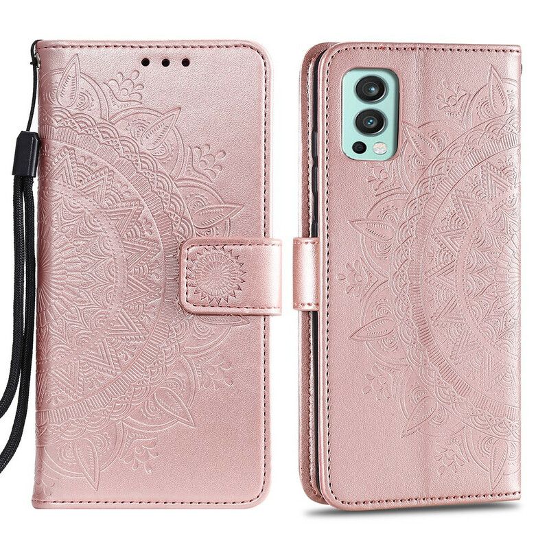 Etui Folio Do Oneplus Nord 2 5g Mandala Słońce