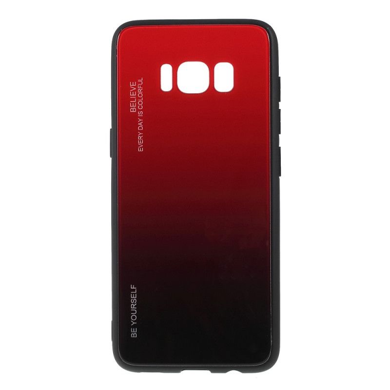 Etui Samsung Galaxy S8 Magenta Czerwony Bądź Sobą Ze Szkła Hartowanego Etui Ochronne