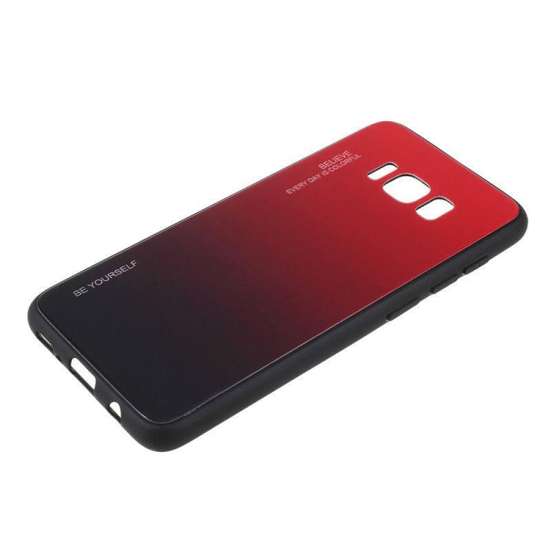 Etui Samsung Galaxy S8 Magenta Czerwony Bądź Sobą Ze Szkła Hartowanego Etui Ochronne