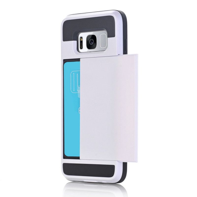 Etui Samsung Galaxy S8 Szary Czarny Sztywny. Efektowny Uchwyt Na Karty Etui Ochronne