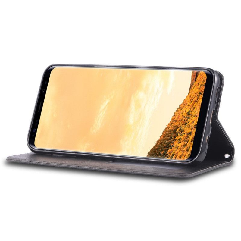Flip Kotelot Samsung Galaxy S8 Czerwony Czarny Retro Azns